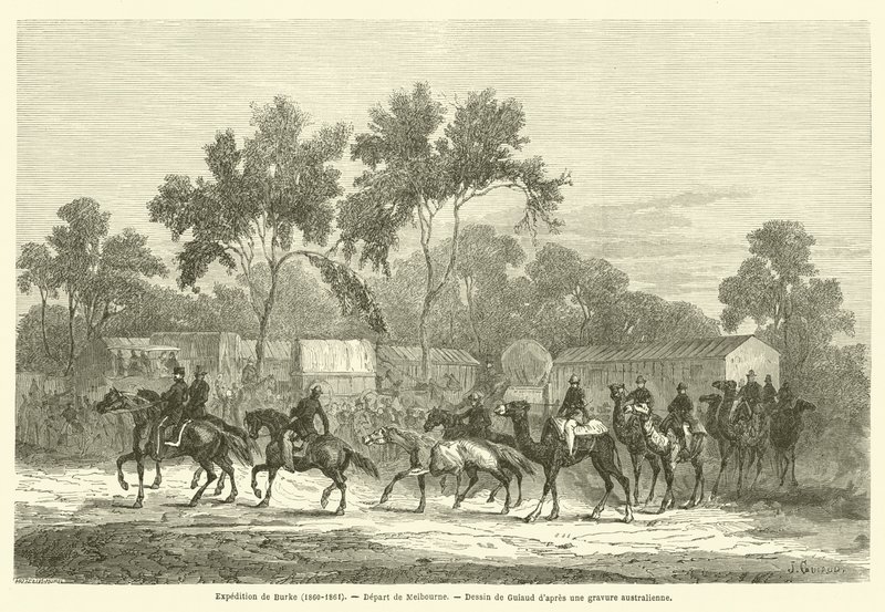 إكسبيديشن دي بورك (1860-1861) ، مغادرة دي ملبورن بواسطة المدرسة الفرنسية