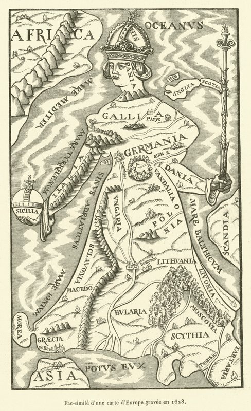 وجه مشابه للكثبان الرملية dEurope قبر en 1628 بواسطة المدرسة الفرنسية