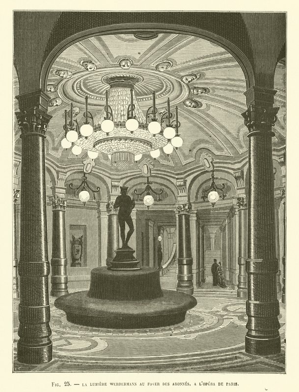 La Lumiere Werdermann في Foyer Des Abonnes ، A LOpera De Paris بواسطة المدرسة الفرنسية