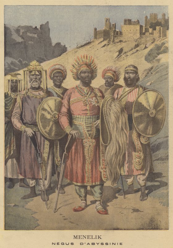 Menelik ، Negus of Abyssinia بواسطة المدرسة الفرنسية