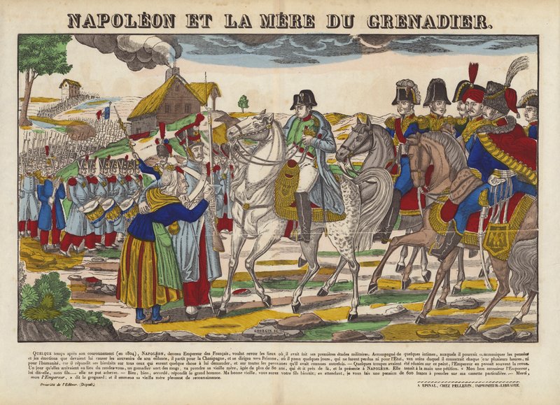 Napoleon Et La Mere Du Grenadier بواسطة المدرسة الفرنسية