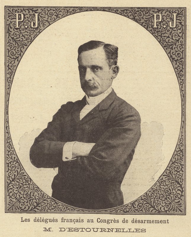 Paul dEstournelles de Constant ، المندوب الفرنسي إلى مؤتمر لاهاي للسلام عام 1899 بواسطة المدرسة الفرنسية
