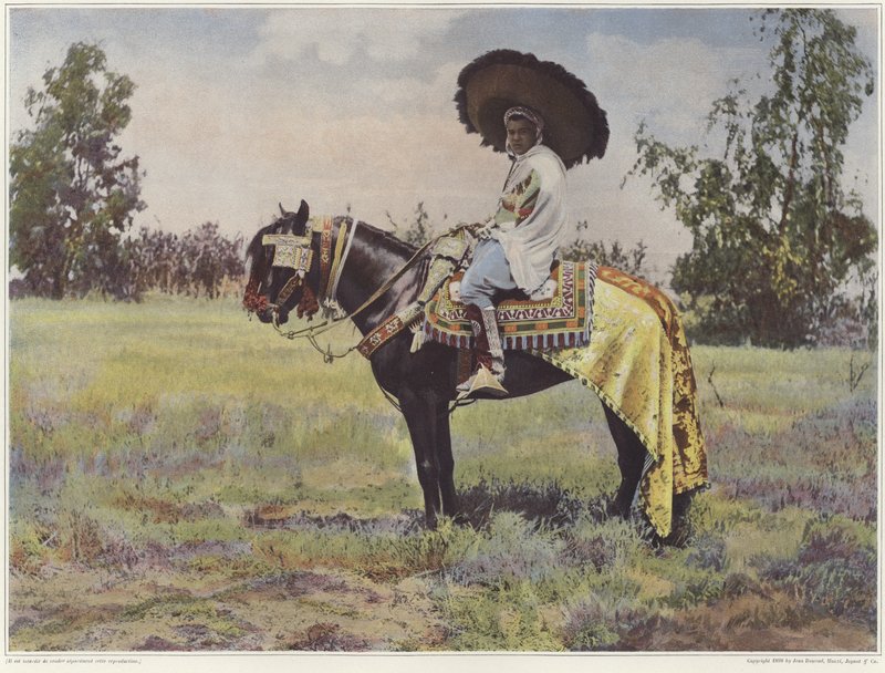 تونسي على ظهور الخيل بواسطة مصور فرنسي