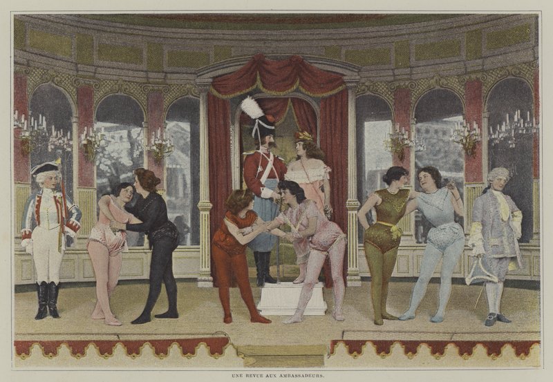 مراجعة في Cafe des Ambassadeurs (صورة ملونة) بواسطة مصور فرنسي