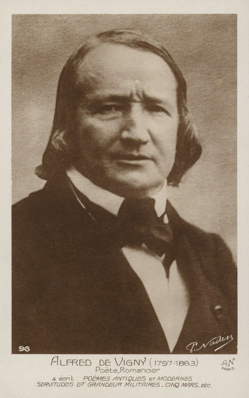 ألفريد دي فيني (1797-1863) ، شاعر وروائي فرنسي بواسطة مصور فرنسي