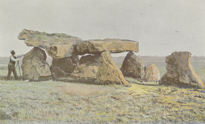 Arcay ، Dolmen de Rochebillaude ، Cote lateral S بواسطة مصور فرنسي