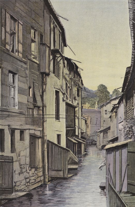 Bar-le-Duc ، The Canal des Usines بواسطة مصور فرنسي