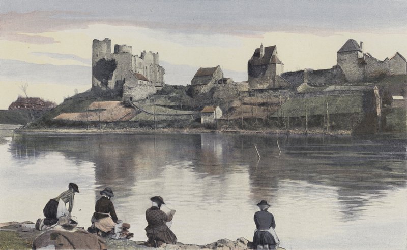 Bourbon-LArchambault، Ruines du Chateau، cote O بواسطة مصور فرنسي