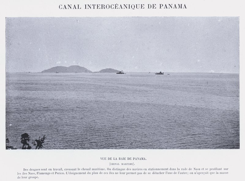 قناة Interoceanico De Panama (صورة b / w) بواسطة مصور فرنسي