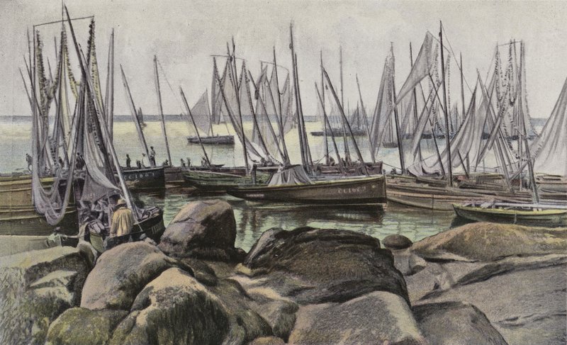 Concarneau ، قوارب الصيد للسردين بواسطة مصور فرنسي
