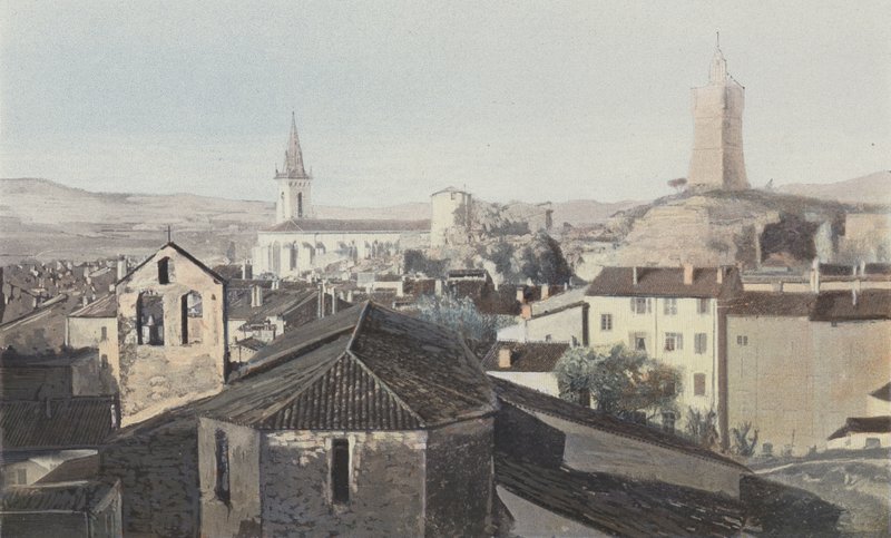 Draguignan ، منظر عام ، برج الساعة بواسطة مصور فرنسي