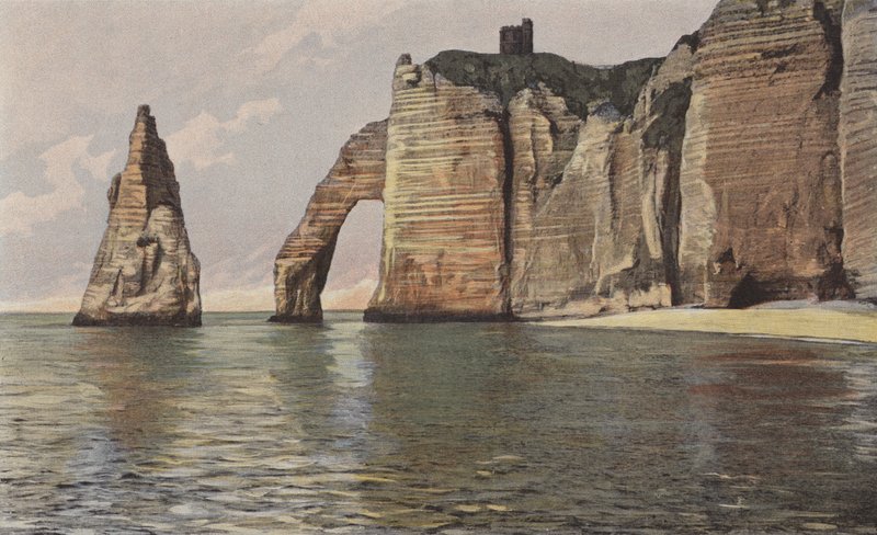 Etretat ، منحدرات بورت دافال بواسطة مصور فرنسي