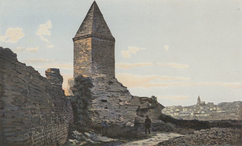 Frejus والأسوار الرومانية (الفانوس ، والمعروف باسم أغسطس) والمنظر العام بواسطة مصور فرنسي