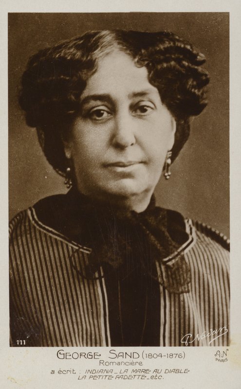 جورج ساند (1804-1876) ، روائي فرنسي بواسطة مصور فرنسي