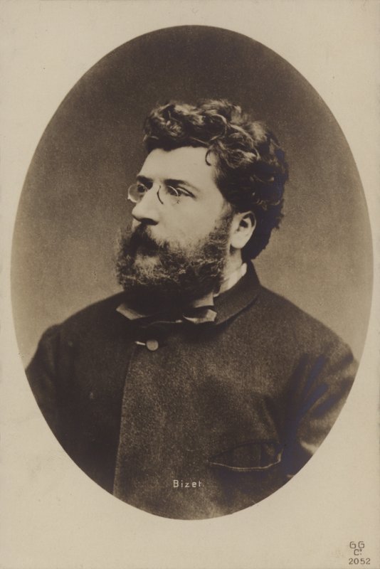 جورج بيزيه ، مؤلف موسيقي فرنسي ، بشكل رئيسي من الأوبرا (1838-1875) بواسطة مصور فرنسي