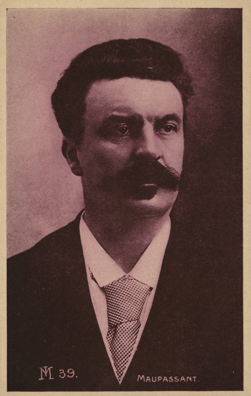 غاي دي موباسان (1850-1893) ، كاتب قصة قصيرة فرنسي ، روائي وشاعر بواسطة مصور فرنسي