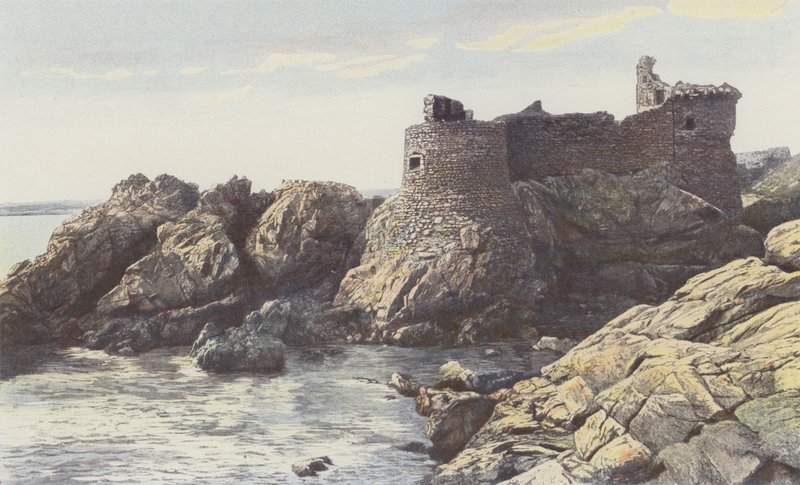 Ile DYeu، Vieux Chateau، SE View بواسطة مصور فرنسي