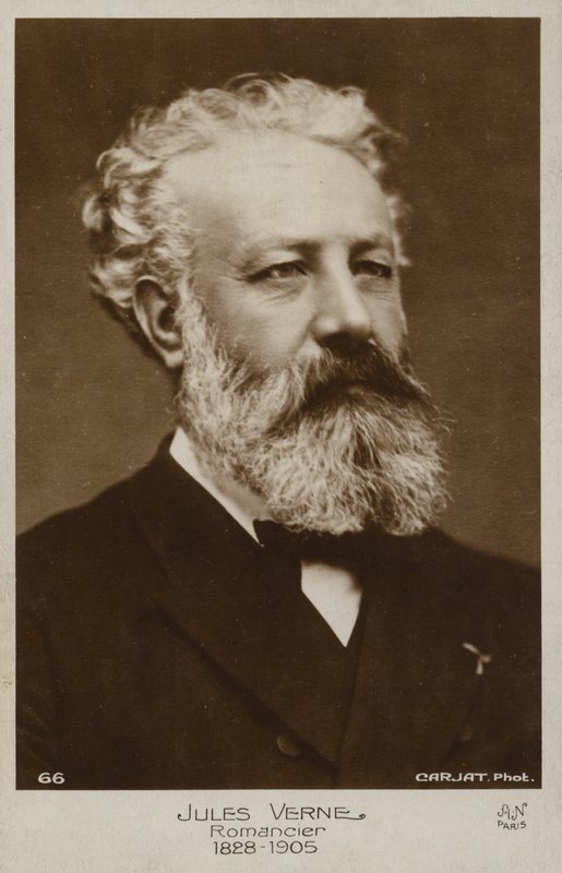 جول فيرن (1828-1905) ، روائي فرنسي بواسطة مصور فرنسي