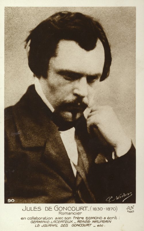 Jules de Goncourt (1830-1870) ، الروائي الفرنسي بواسطة مصور فرنسي