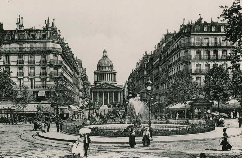 La Rue Soufflot et le Pantheon، The Soufflot Street and Pantheon (التصوير الفوتوغرافي) بواسطة مصور فرنسي