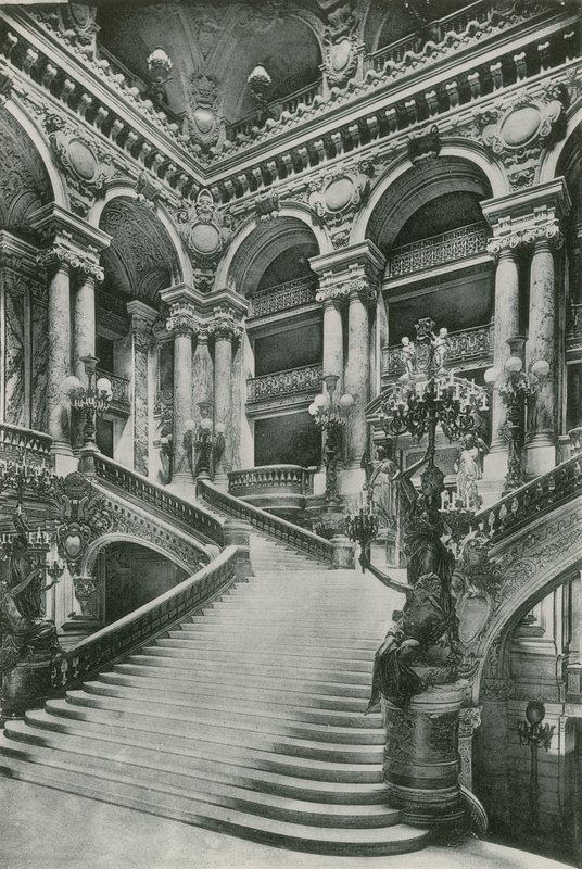 Le Grand Escalier de lOpera ، الدرج الكبير في الأوبرا (التصوير الفوتوغرافي) بواسطة مصور فرنسي