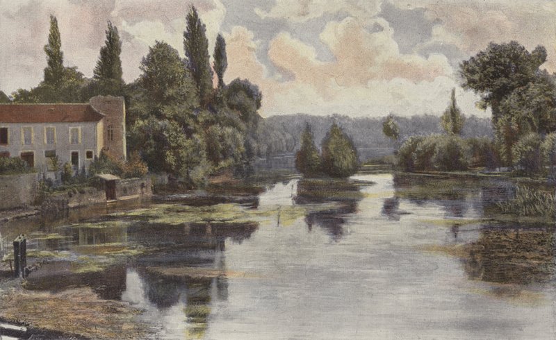 Montigny-sur-Loing ، Banks of the Loing بواسطة مصور فرنسي