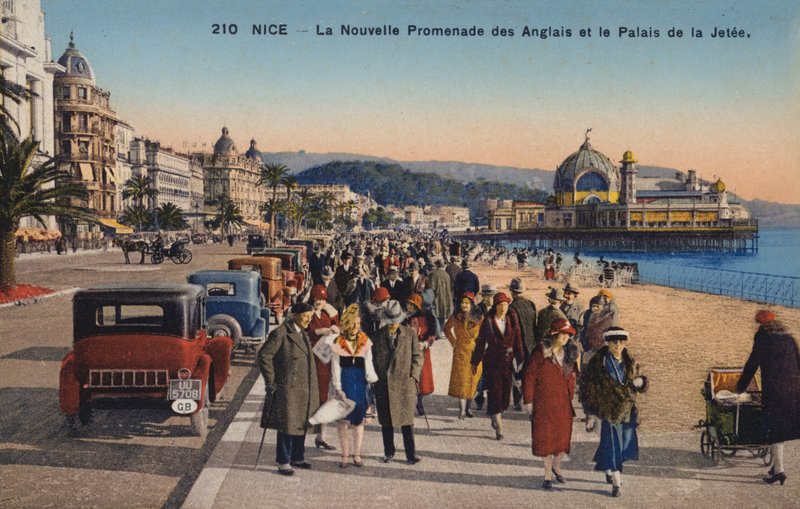 نيس ، The New Promenade Des Anglais ، Palais De La Jetee بواسطة مصور فرنسي