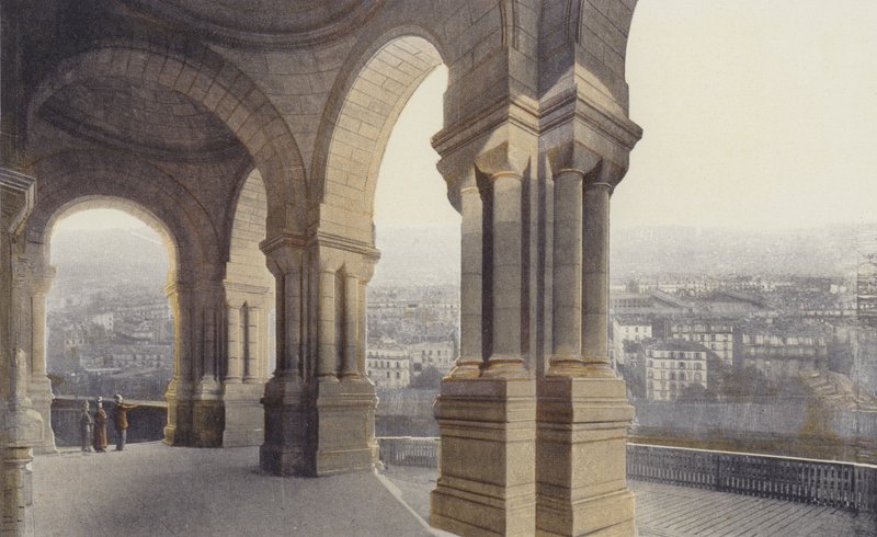 باريس ، كنيسة Sacre Coeur ، الشرفة بواسطة مصور فرنسي