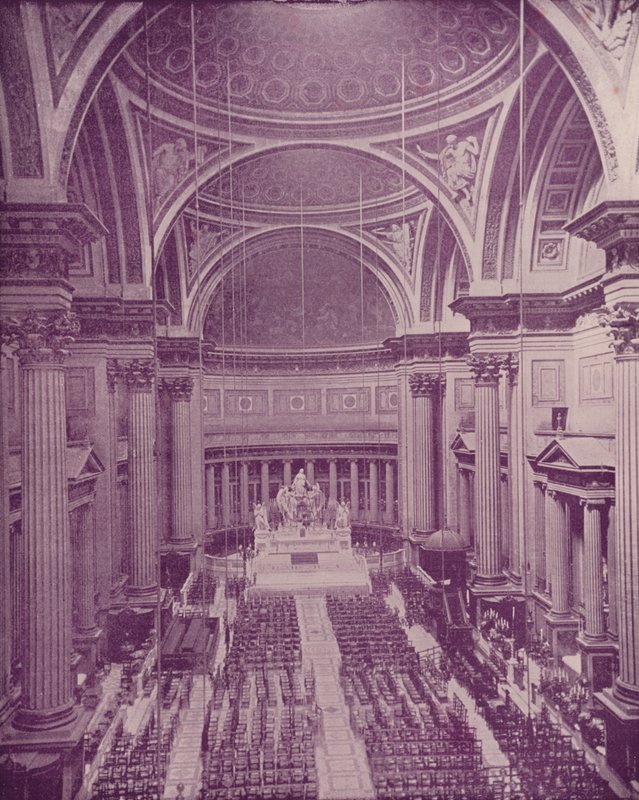 Paris: Interior of the Church of the Medeleine (b/w photo) بواسطة مصور فرنسي