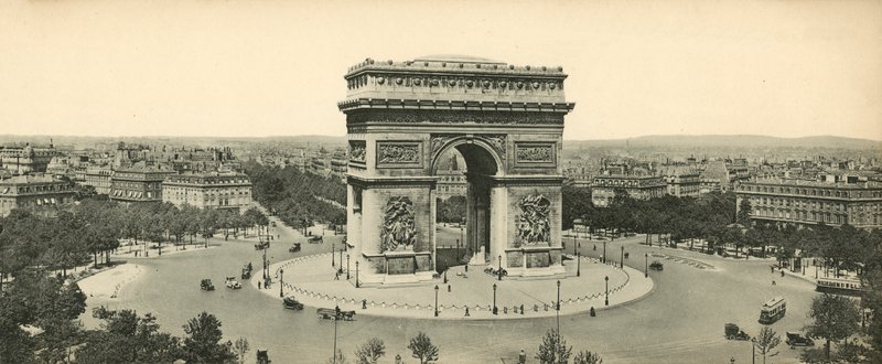 باريس ، LArc de Triomphe ، قبر الجندي المجهول و Place de l&39;Etoile ، قوس النصر؟ بواسطة مصور فرنسي