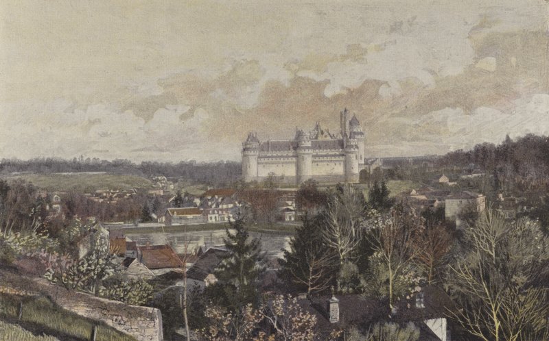 Pierrefonds ، منظر عام مأخوذ من الصخرة بواسطة مصور فرنسي