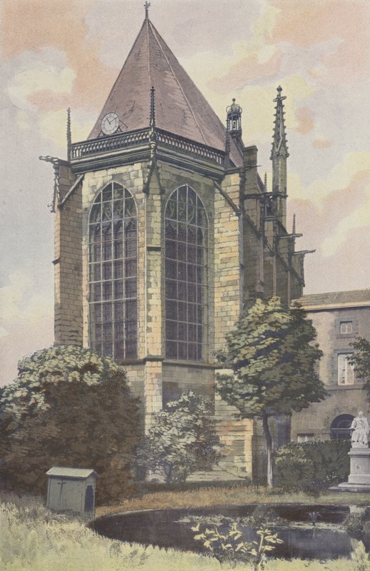 Riom ، Sainte-Chapelle ، Ensemble NE بواسطة مصور فرنسي