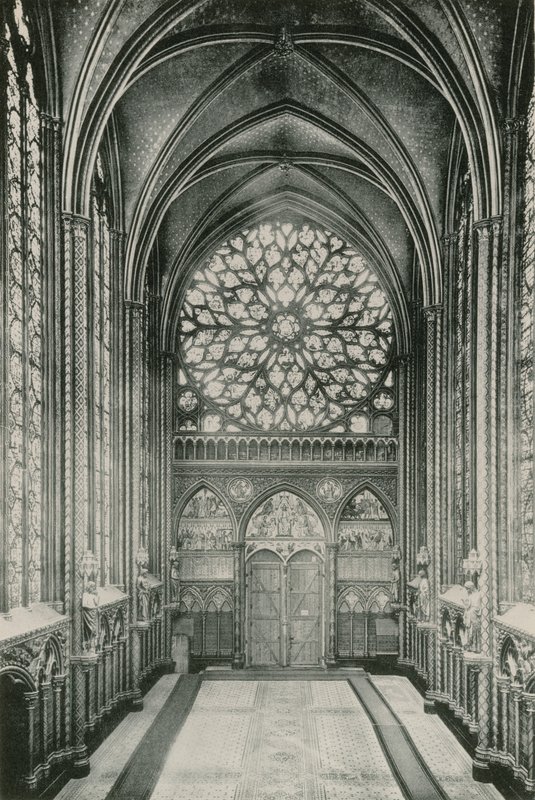 Rosette de la Sainte-Chapelle، Rose-Window in the St Chapel (حفر ضوئي) بواسطة مصور فرنسي