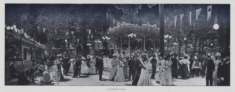 The Jardin de Paris (صورة b / w) بواسطة مصور فرنسي