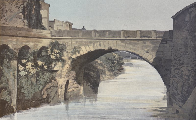 Vaison ، الجسر الروماني ، المنظر العلوي بواسطة مصور فرنسي