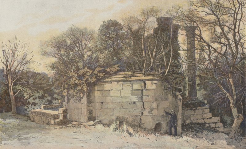Vernegues ، أطلال كنيسة Saint-Cesaire ومعبد Maison-Basse بواسطة مصور فرنسي