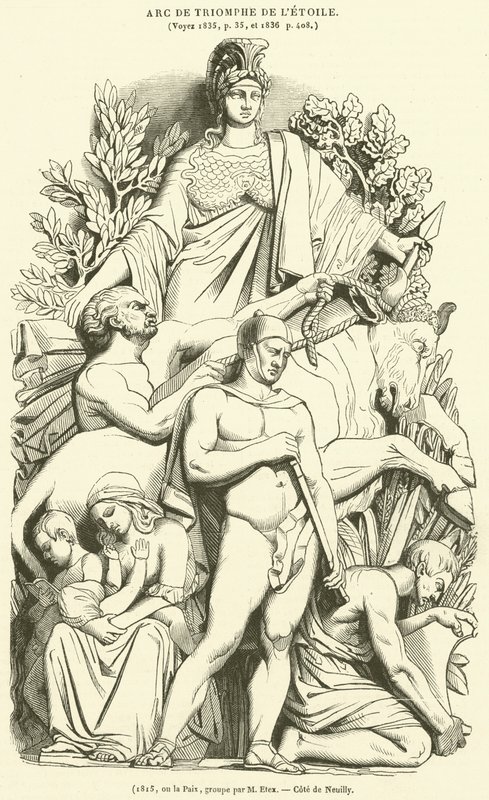 1815 ، أو السلام (النقش) بواسطة المدرسة الفرنسية
