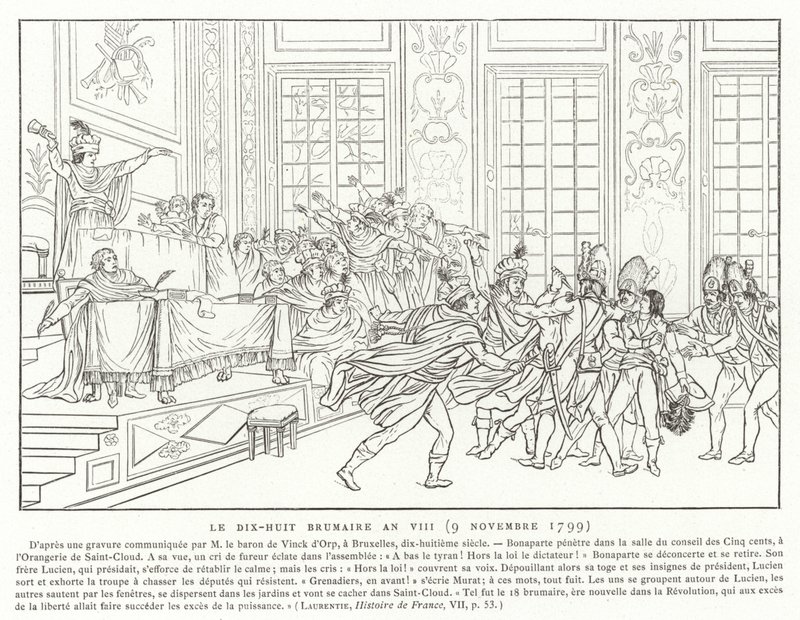 18 برومير ، السنة الثامنة (9 نوفمبر 1799) بواسطة المدرسة الفرنسية