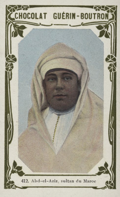 Abd-el-Aziz, sultan du Maroc (coloured photo) بواسطة المدرسة الفرنسية