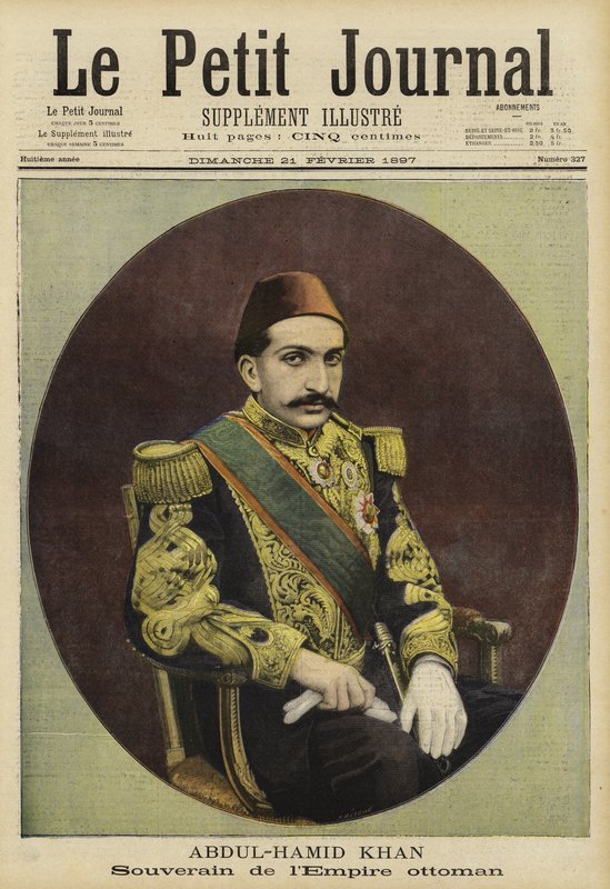 عبد الحميد الثاني سلطان الدولة العثمانية بواسطة المدرسة الفرنسية
