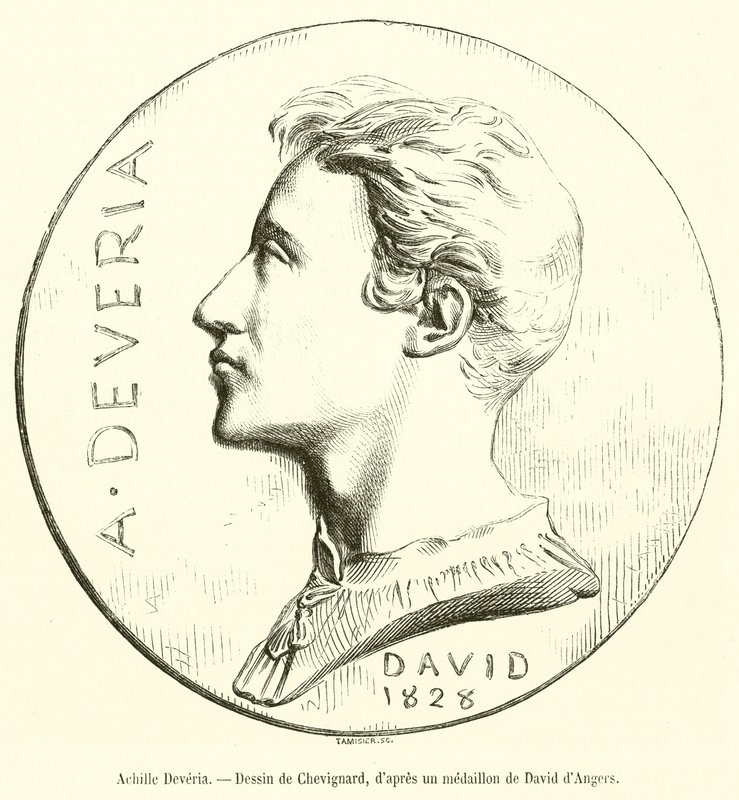 Achilles Deveria (نقش) بواسطة المدرسة الفرنسية