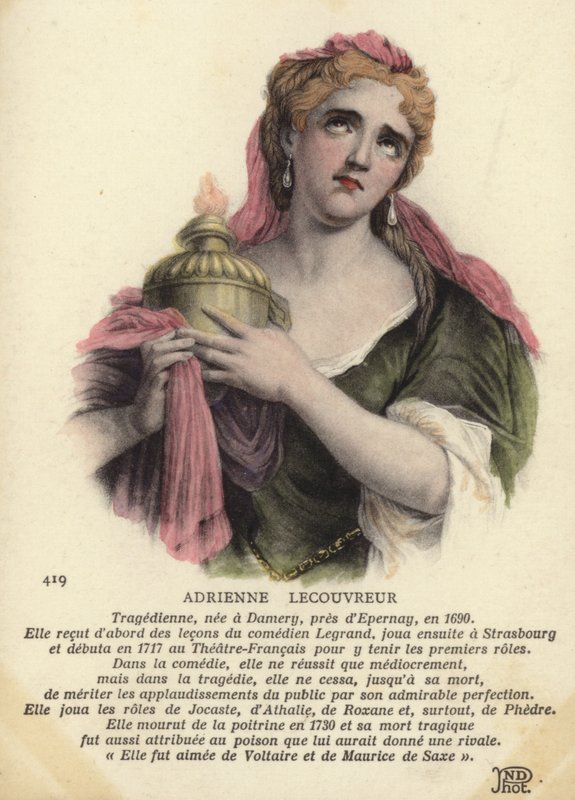 Adrienne Lecouvreur (نقش الألوان) بواسطة المدرسة الفرنسية
