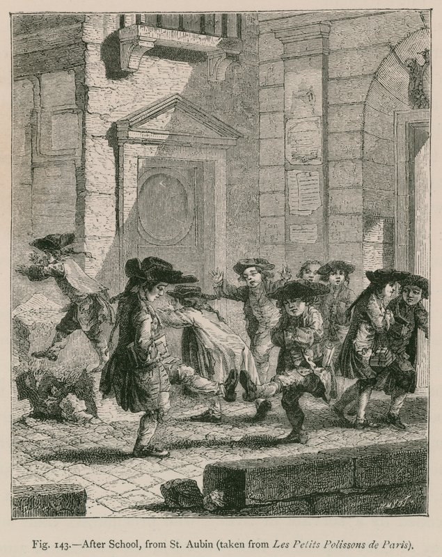 بعد المدرسة ، من سانت أوبين (مأخوذة من Les Petits Polissons de Paris) بواسطة المدرسة الفرنسية
