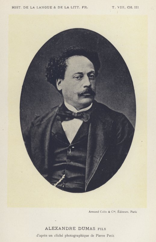 Alexandre Dumas fils (litho) بواسطة المدرسة الفرنسية