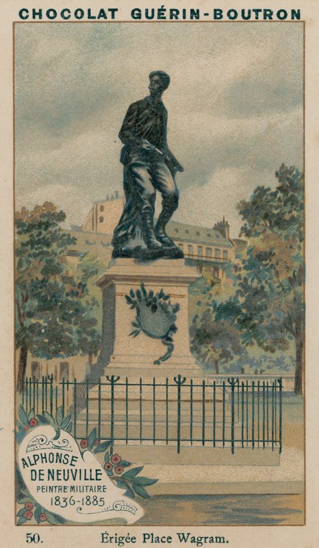 ألفونس دي نوفيل ، رسام عسكري ، 1836-1885 ، Erigee Place Wagram بواسطة المدرسة الفرنسية