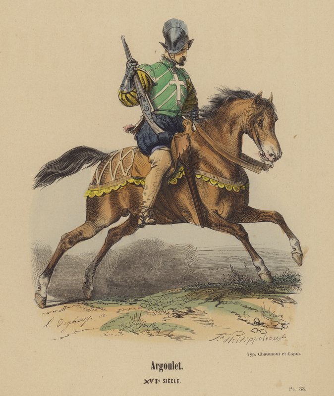 Argoulet, XVIe Siecle (coloured engraving) بواسطة المدرسة الفرنسية