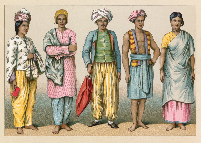 زي آسيا بواسطة المدرسة الفرنسية