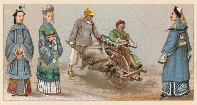 زي آسيا بواسطة المدرسة الفرنسية