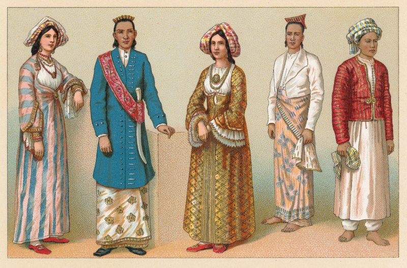 زي آسيا بواسطة المدرسة الفرنسية