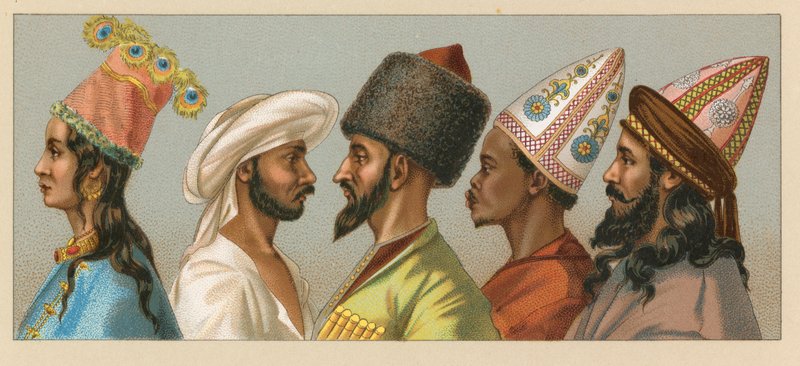 زي آسيوي بواسطة المدرسة الفرنسية